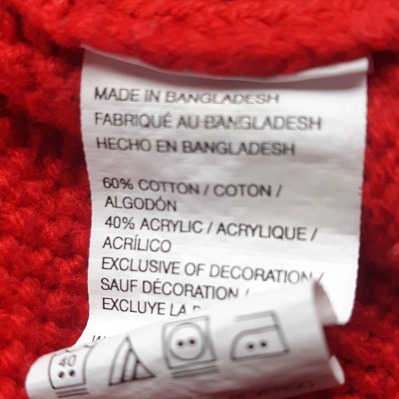 IZOD SZ L 1/4 Zip Mock Neck Red Men's Sweater - Picture 13 of 13